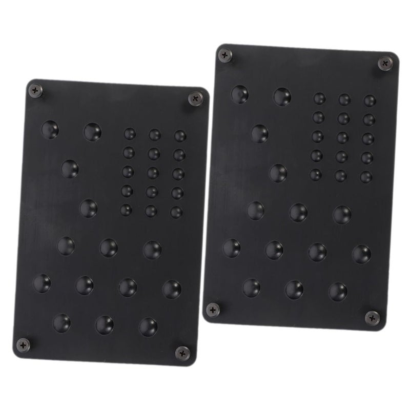 2pcs Automotive Foot Pedal Pads Set Brake And Accelerator Covers For Cars Universal Fit Anti Slip Design Black - Image 2