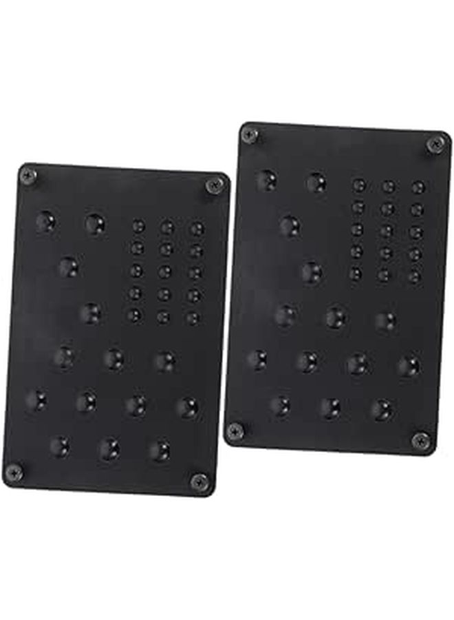2pcs Automotive Foot Pedal Pads Set Brake And Accelerator Covers For Cars Universal Fit Anti Slip Design Black - Image 1