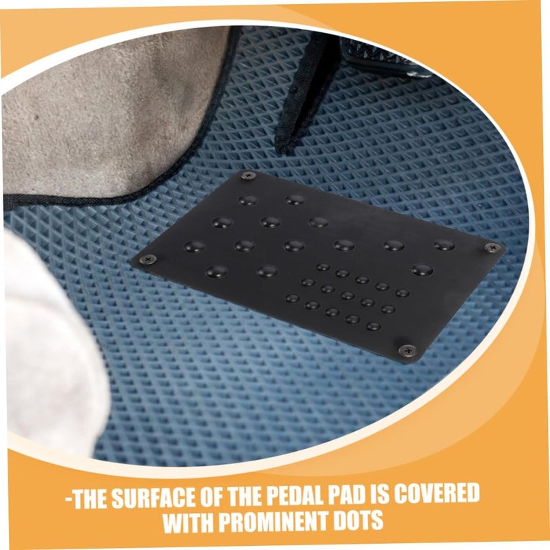 2pcs Automotive Foot Pedal Pads Set Brake And Accelerator Covers For Cars Universal Fit Anti Slip Design Black - Image 4