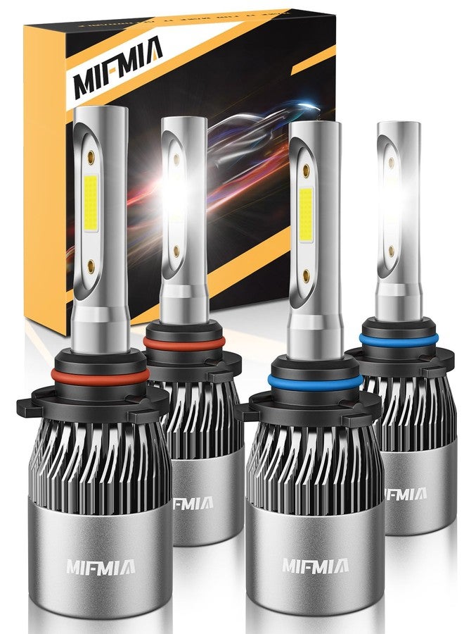 MIFMIA High and Low Beam Combo 6500K White 800% Brightness 40000LM, Non-Polarity Plug and Play with Fan, IP68 Waterproof Off Road Lights Bulbs, Pack of 2 - Image 1