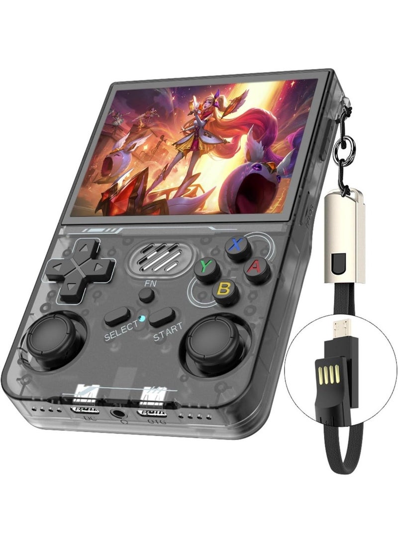 ELTRAZONE R36XX Retro Portable Game Console 3.5 Inch IPS Screen with Open Source Linux System 64GB TF Card Over 40000 Games Black 64G - Image 1
