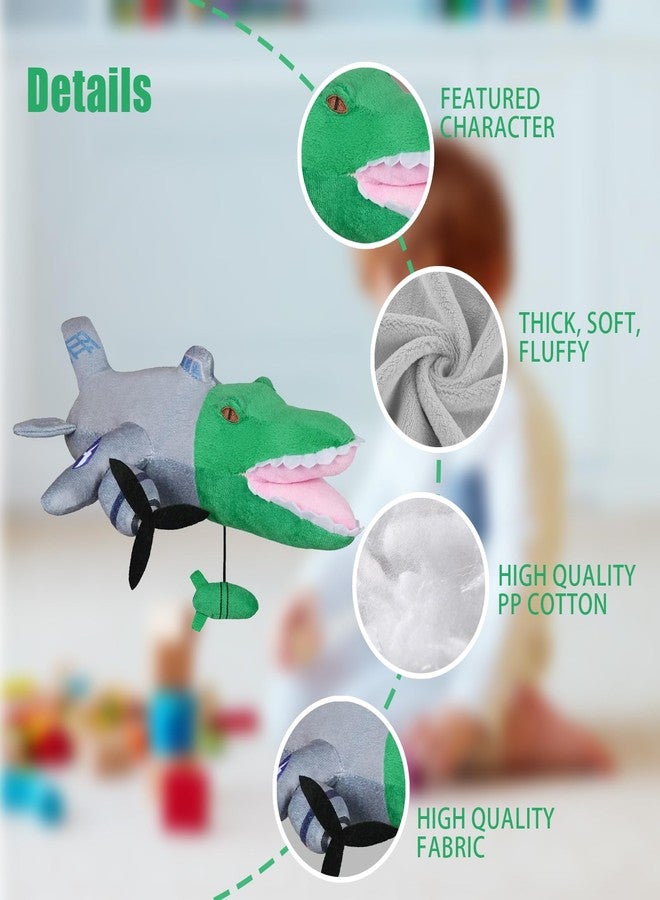 Rexinc Italian Brainrot Plush - Bombardiro Crocodilo Stuffed Animal, Ultra Soft Cute Plushie Toy Inspired by Cartoon Character, Collectible Evolution Plush Toy for Kids Toddlers - Image 3