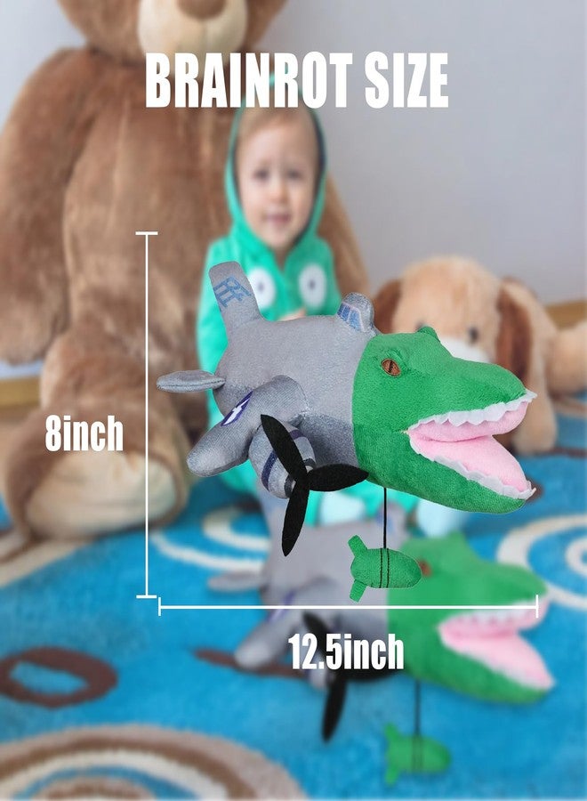 Rexinc Italian Brainrot Plush - Bombardiro Crocodilo Stuffed Animal, Ultra Soft Cute Plushie Toy Inspired by Cartoon Character, Collectible Evolution Plush Toy for Kids Toddlers - Image 2