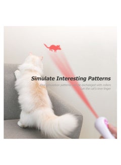Generic Cat Laser Pointer Toy LED Interactive Toy Teaser Wand with 5 Patterns 3 in 1 USB Charging Pet Chaser Toys with UV Light  - Image 2