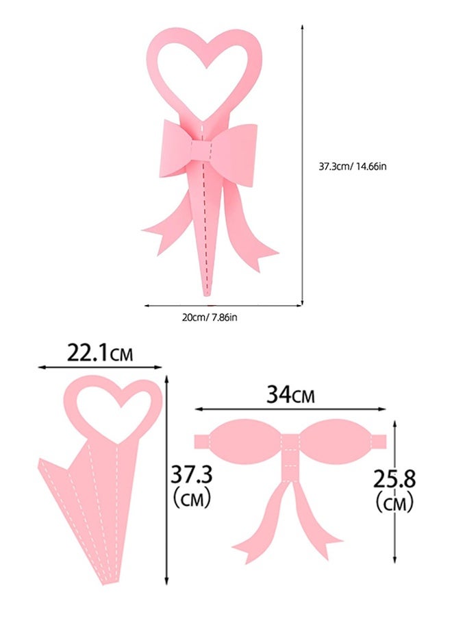 كوانتوم مجموعة صنع باقة زهور مكونة من 6 قطع، باقة زهور ورود يمكنك صنعها بنفسك، وقلب من الورق، اصنع باقة زهور عيد الحب الخاصة بك لحفلات الزفاف والمناسبات الخاصة. - Image 2