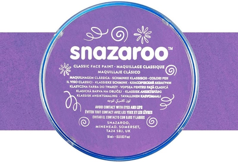 Snazaroo Lilac Classic Face Paint - 18.8g Hypoallergenic Body Paint - Image 5