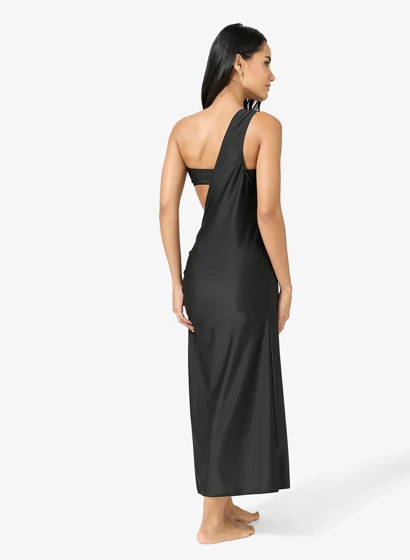 Ginger  3 PC Bikini Set with Coverup & Golden Accent for Women | Best Price UAE