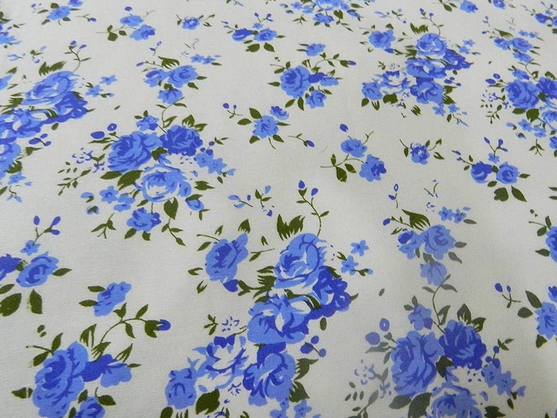 ShopingTrade Summer Special Anti-Pilling Super Soft Cotton Floral Print Single Bed Dohar/Summer AC Quilt/AC Comforter- Blue Iris Flowers - Image 2
