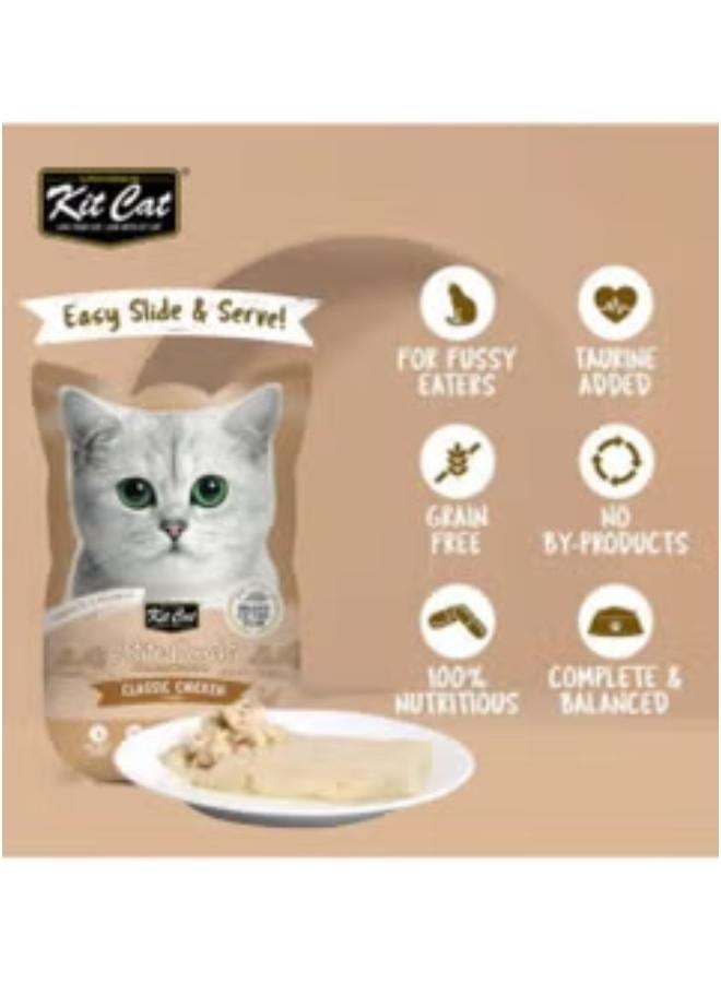 كيت كات طعام قطط رطب بنكهة الدجاج الكلاسيكية للقطط البالغة 6 أكياس بوزن 70 جرام - Image 4