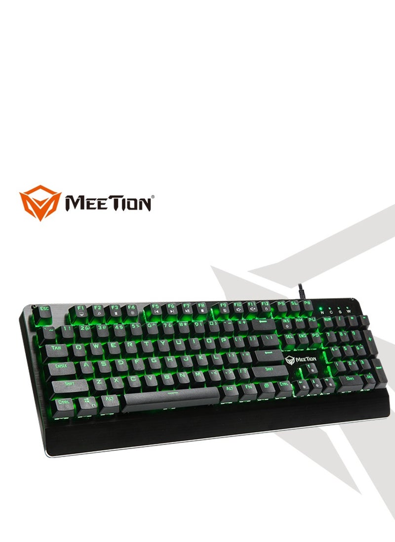 ميشين تصميم Meetion MK01 الكلاسيكي الأصلي، مفتاح كامل مضاد للظلال، 12 اختصارًا للوسائط المتعددة، كابل USB مجدول، التوصيل والتشغيل، لوحة مفاتيح ميكانيكية RGB متوافقة مع النظام  - Image 2