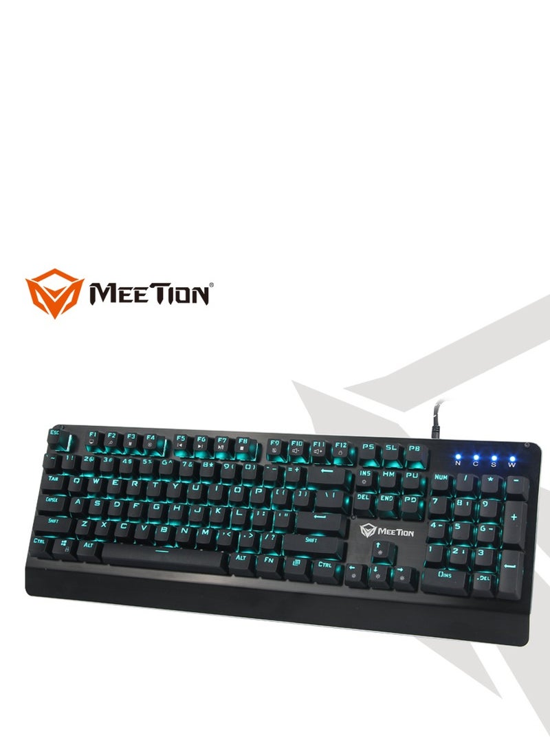ميشين تصميم Meetion MK01 الكلاسيكي الأصلي، مفتاح كامل مضاد للظلال، 12 اختصارًا للوسائط المتعددة، كابل USB مجدول، التوصيل والتشغيل، لوحة مفاتيح ميكانيكية RGB متوافقة مع النظام  - Image 3