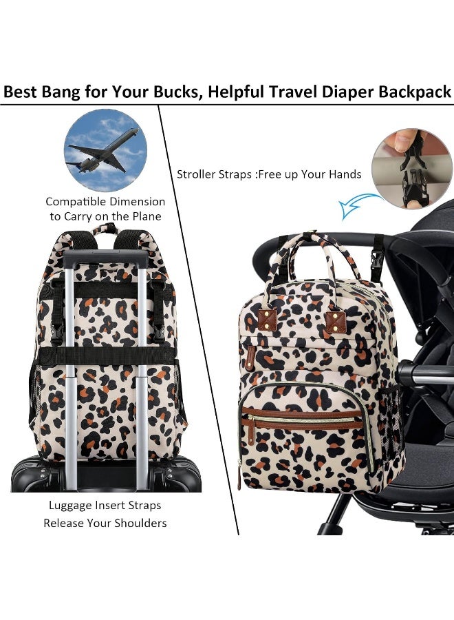 Tenot Diaper Bag Backpack Tote for Women Large Capacity, Baby Bag with Insulated Pockets Multifunctional Diaper Bags - Image 4