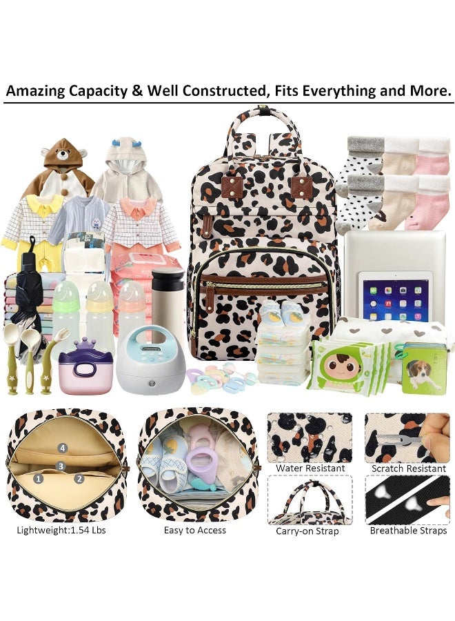 Tenot Diaper Bag Backpack Tote for Women Large Capacity, Baby Bag with Insulated Pockets Multifunctional Diaper Bags - Image 3