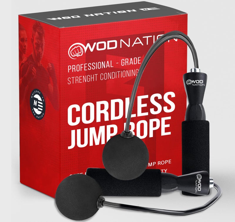 WOD Nation Ropeless Jump Rope for Men & Women - Cordless Jump Ropes for Fitness - Image 1