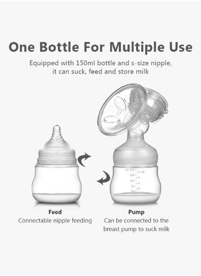 kiddoz Electric Breast Pump, 850Mah Li-Ion Battery, 150Ml Capacity, 9 Suction Levels, Bpa-Free, Portable, Blue  - Image 4