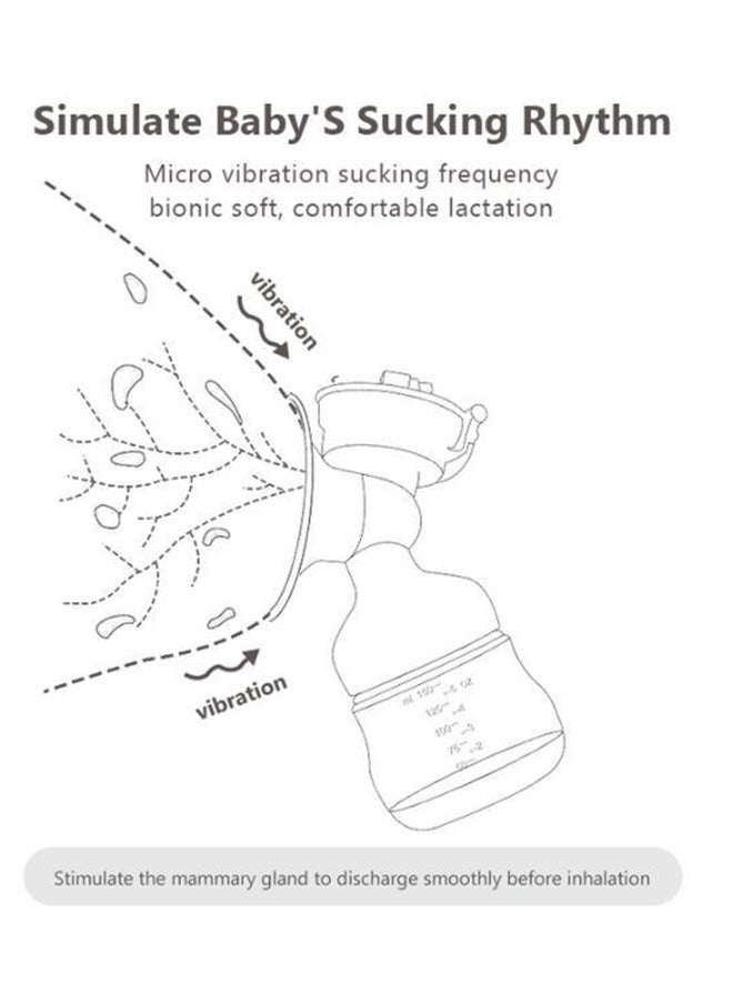 kiddoz Electric Breast Pump, 850Mah Li-Ion Battery, 150Ml Capacity, 9 Suction Levels, Bpa-Free, Portable, Blue  - Image 5