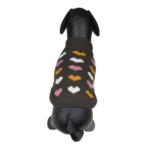 Lulala Turtleneck Dog Sweater - Winter Coat Apparel Classic Cable Knit Clothes with Leash Hole for Cold Weather, Ideal Gift for Pet in New Year (Black, 8 Inch) - Image 3