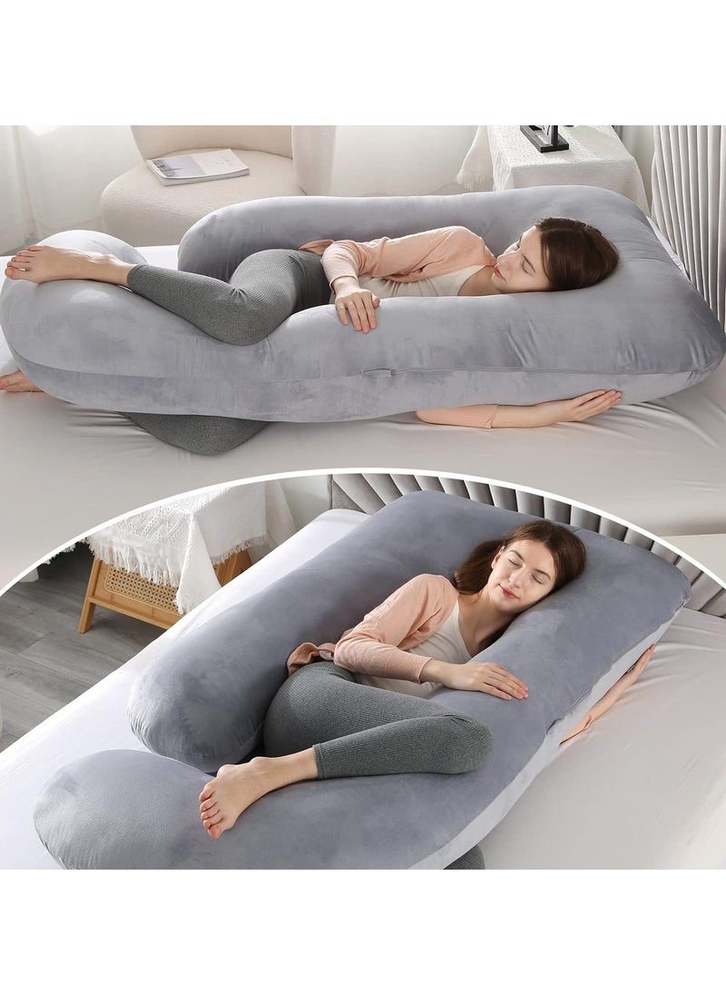 Arabest G+U-Shaped Pregnancy Pillow Full Body Maternity Support Pillow(62"x 28")  - Image 3