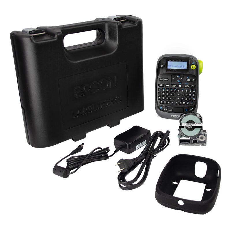 LABELWORKS Epson LW-PX300VP Industrial Label Maker Complete Kit - with Accessories, Sticker Labels, Magnetic Tape Compatible, Only Uses 203 & 205 Shrink Tube Tapes, Portable Handheld Printer - Image 1