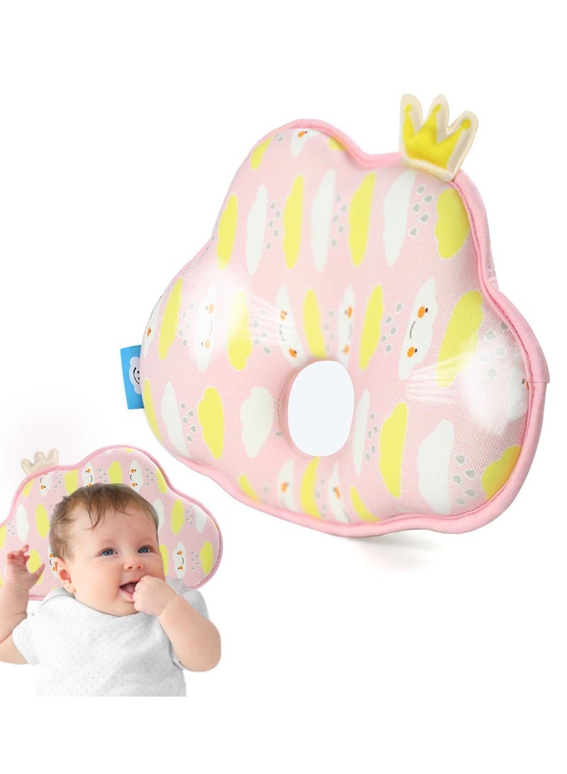 Zikra Upgrade Soft and Cozy Baby Pillow Prevents Flat Head and Shapes Infant's Head, Baby Head Pillow (CLOUD2) - Image 1