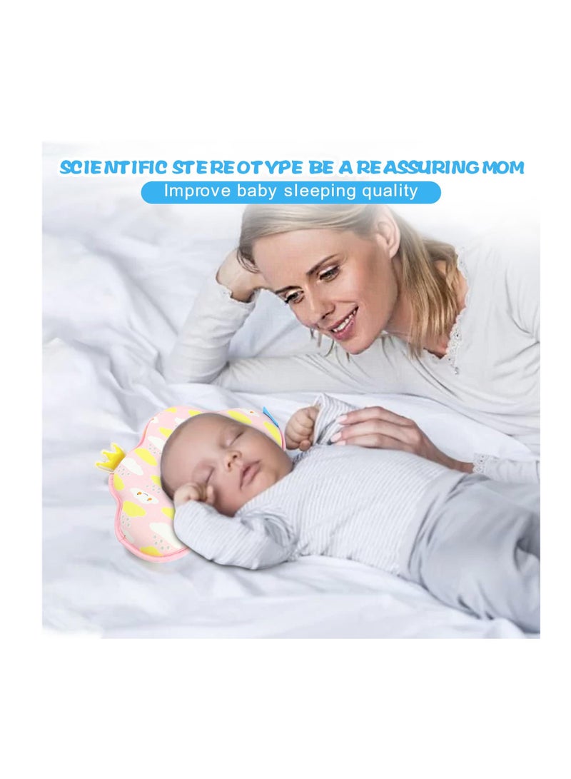 Zikra Upgrade Soft and Cozy Baby Pillow Prevents Flat Head and Shapes Infant's Head, Baby Head Pillow (CLOUD2) - Image 2