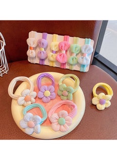 BONITO 12 Pieces Cute Baby Girls Hair, Ties Hair Accessories, New Cute Sweet Flower Bow for Girls and Women Hair Ties, Ideal Choice for Gifts  - Image 4