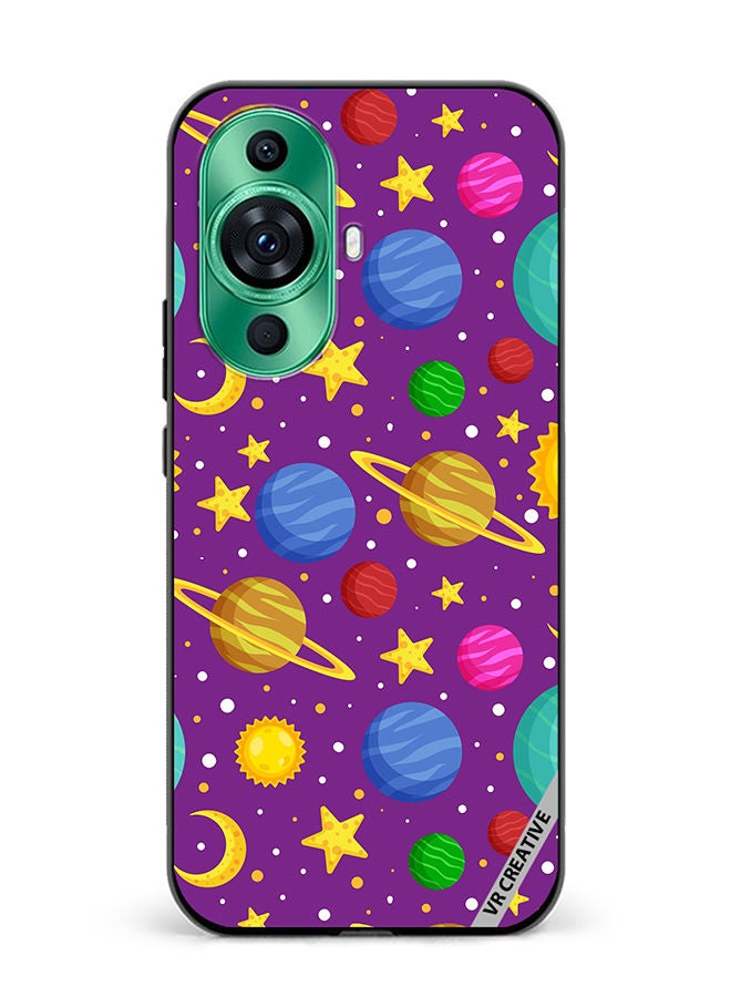 VR CREATIVE Protective Case Cover For Huawei nova 11 Celestial Bodies Seamless Pattern Design Multicolour - Image 1