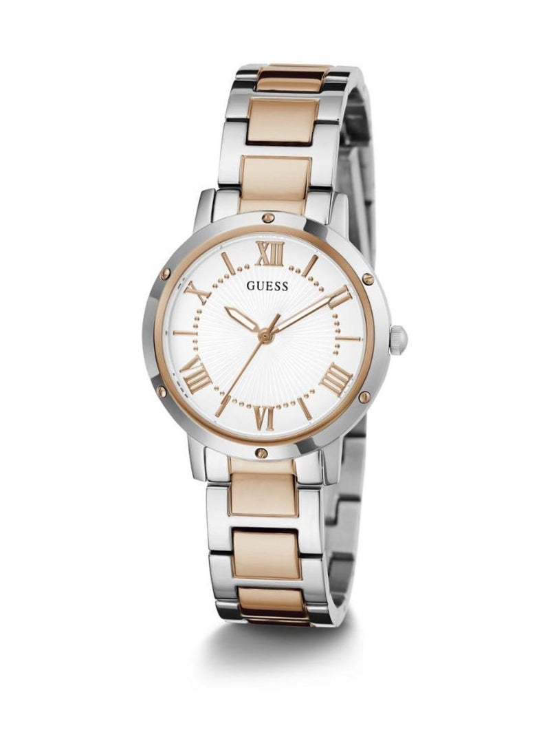 GUESS Dawn Women's Analog Two Tone Stainless Steel Watch GW0404L3 - 34mm  - Image 5