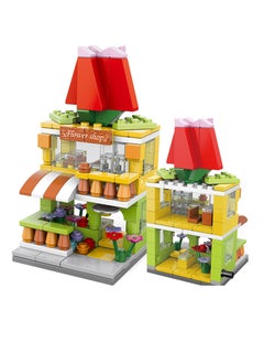 Educational cube game for children flower shop