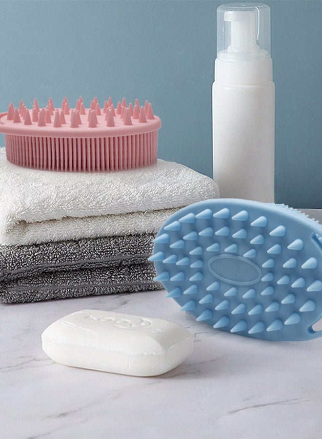 Loquat Double-sided bath brush silicone massage 2 pieces - Image 5