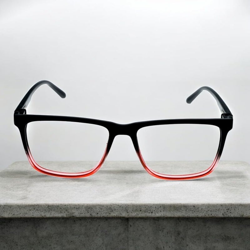 Lens+ Lensplus Square TR Full Rim Eyeglasses with Blue Cut Lightweight Unisex Eyewear for Men & Women | Stylish Computer & Daily Use Frame - Image 2