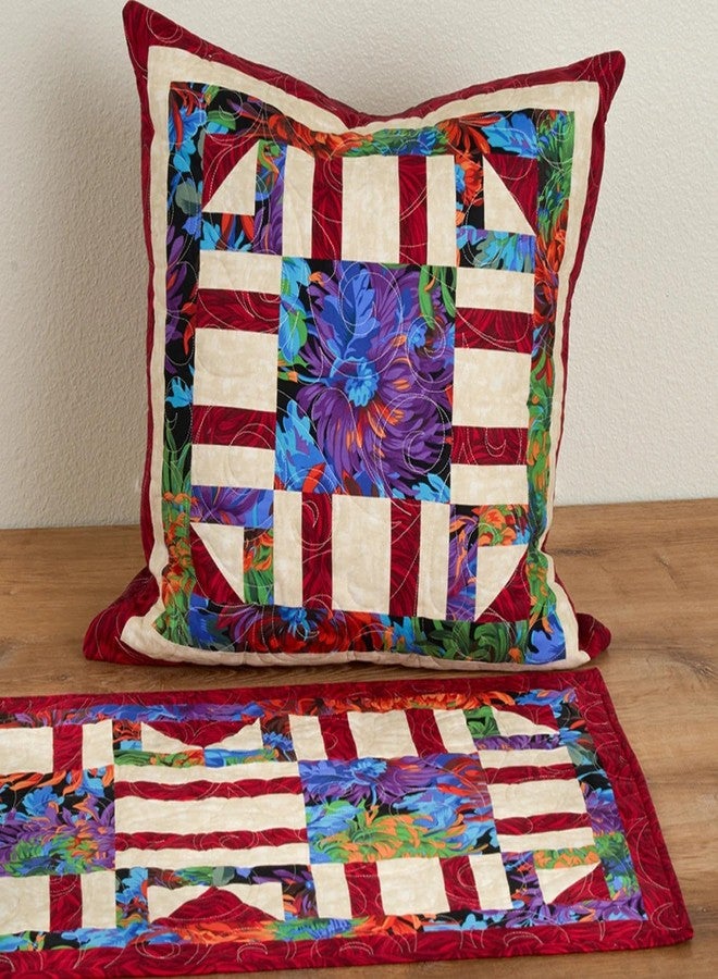 Fabric Cafe Make It Home With 3-Yard Quilts Pattern Booklet - 21 Easy Quilt Projects | 7 Quilt Patterns with Matching Table Runners, Pillow Covers & More | Includes Lap, Twin & Queen/King Size Options - Image 3