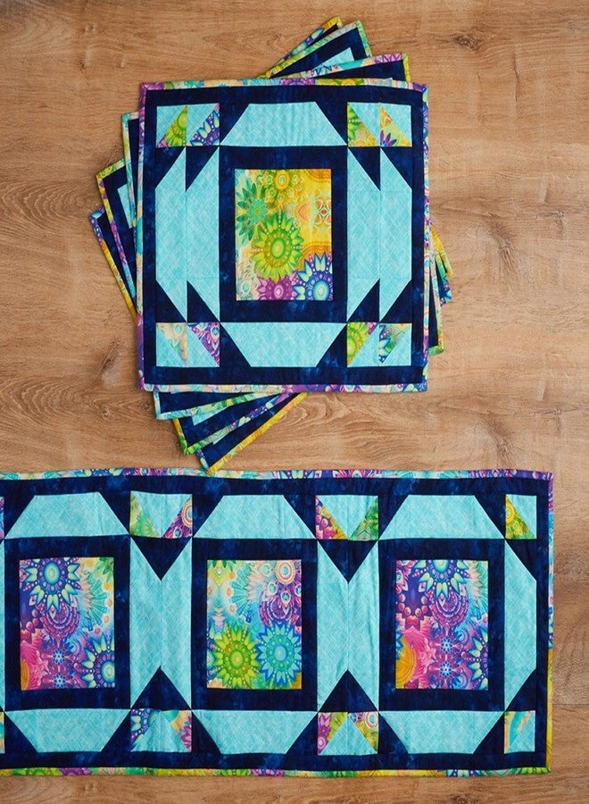 Fabric Cafe Make It Home With 3-Yard Quilts Pattern Booklet - 21 Easy Quilt Projects | 7 Quilt Patterns with Matching Table Runners, Pillow Covers & More | Includes Lap, Twin & Queen/King Size Options - Image 5