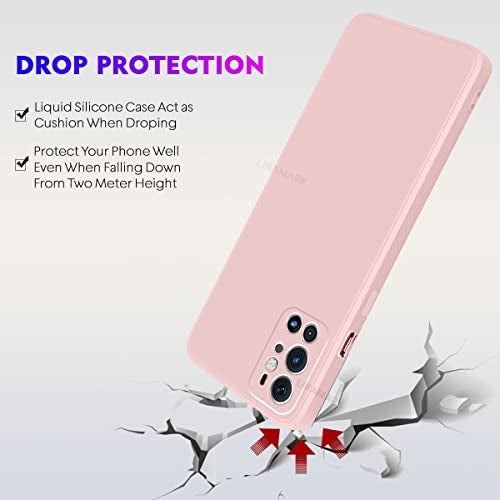 LIRAMARK Silicone Soft Back Cover Case for OnePlus 9 Pro 5G / 1+9 Pro 5G (Silicone Pink) - Image 5