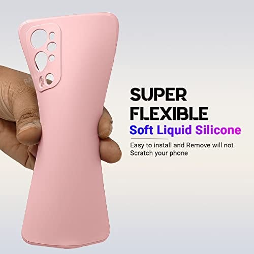 LIRAMARK Silicone Soft Back Cover Case for OnePlus 9 Pro 5G / 1+9 Pro 5G (Silicone Pink) - Image 4