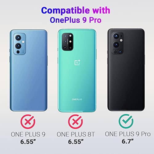 LIRAMARK Silicone Soft Back Cover Case for OnePlus 9 Pro 5G / 1+9 Pro 5G (Silicone Pink) - Image 2