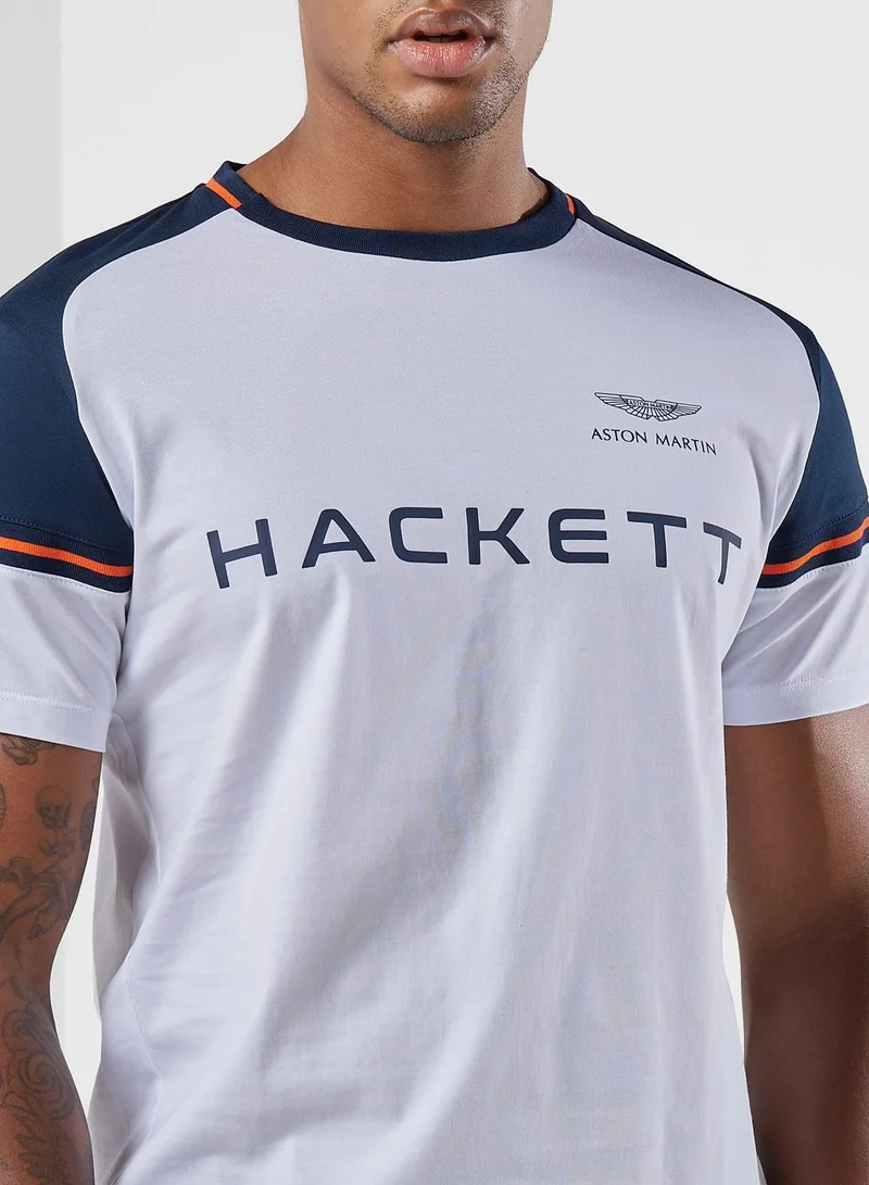 Hackett Logo Crew Neck T-Shirt