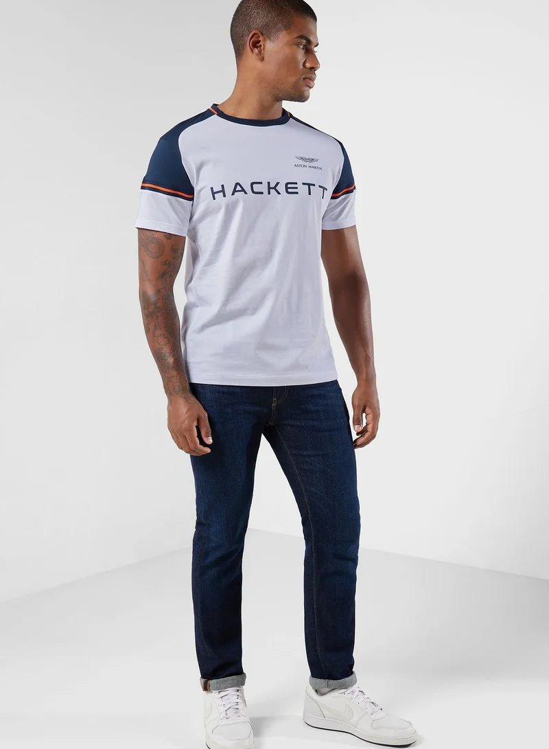 Hackett Logo Crew Neck T-Shirt