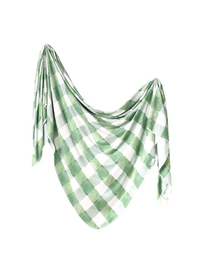 Copper Pearl Large Premium Knit Baby Swaddle Receiving Blanket Pine - Image 2