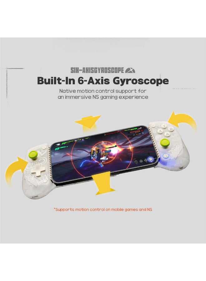 جايم وحدة تحكم ألعاب محمولة لاسلكية GameSir X5s Zenless Zone Zero Phantom Black لأجهزة Android و iPhone و Switch والكمبيوتر - Image 5