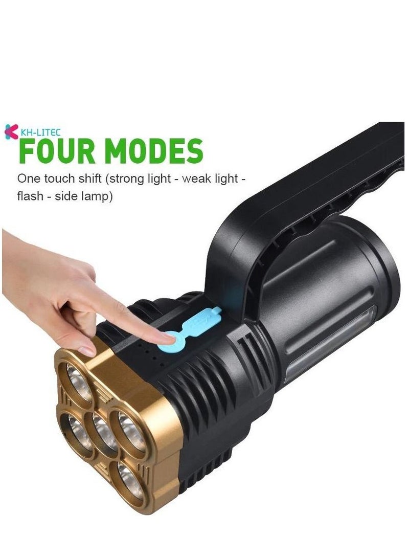 Portable LED Mini Flashlight Black - Image 3