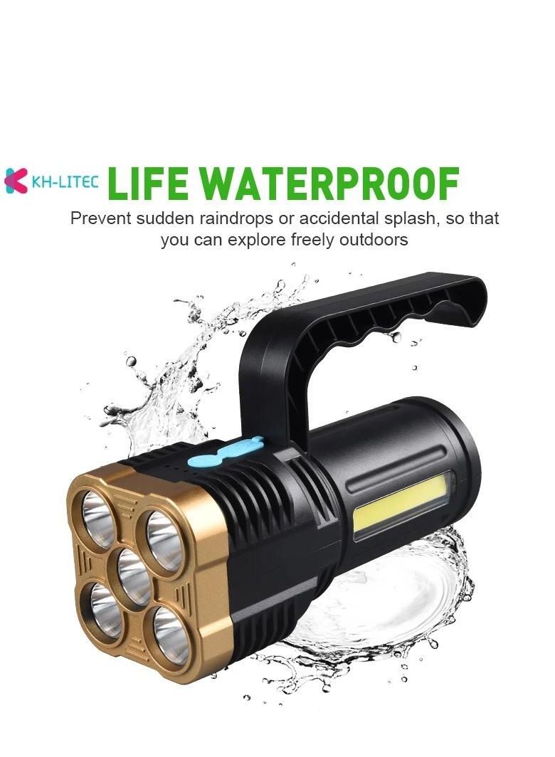 Portable LED Mini Flashlight Black - Image 4