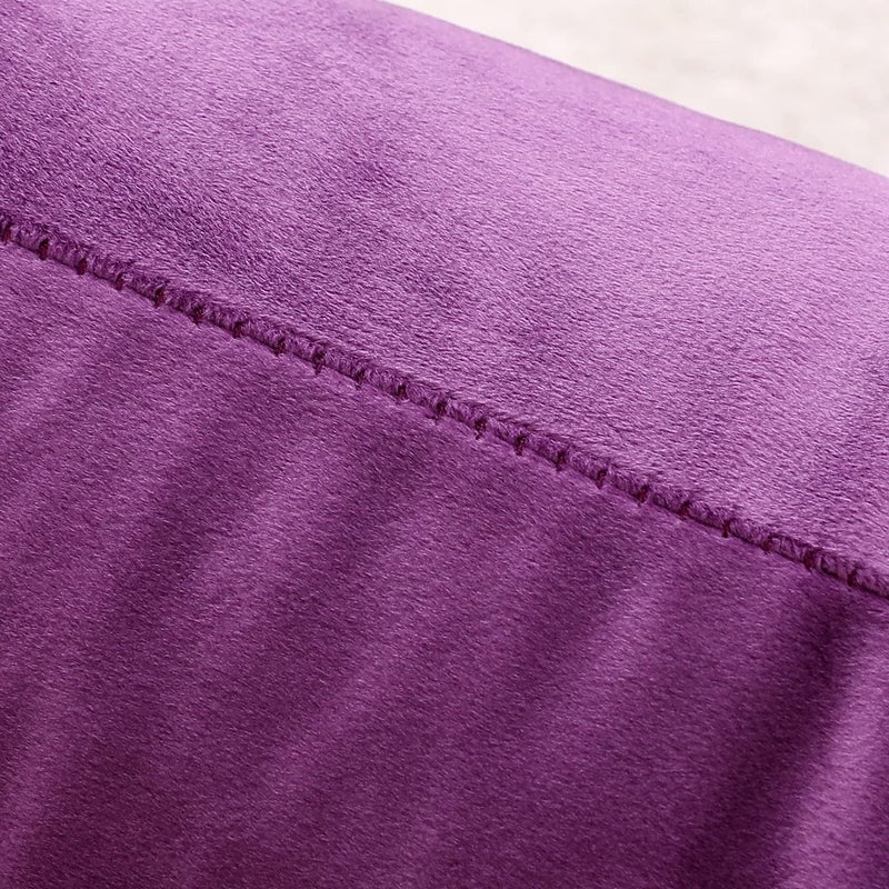 NiNi ALL Decorative Throw Pillow Covers Pack of 2, Velvet Throw Pillow Cases for Couch Pillows Cover Bedroom Living Room Outdoor, Pillow Covers 18x18 Inch Purple - Image 4