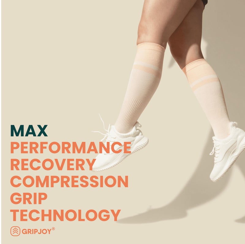 Gripjoy Compression Socks with Grips, 15-20mmHg, Support & Stability for Circulation, Travel, Pregnancy, Nurses - Image 5