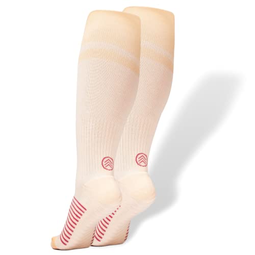 Gripjoy Compression Socks with Grips, 15-20mmHg, Support & Stability for Circulation, Travel, Pregnancy, Nurses - Image 1