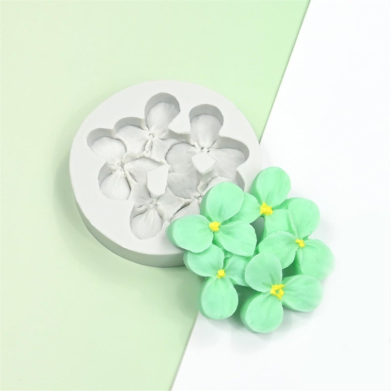 Hydrangea 3D Flower Silicone Mold For Cake Candy Soap Fondant Decoration - Image 5
