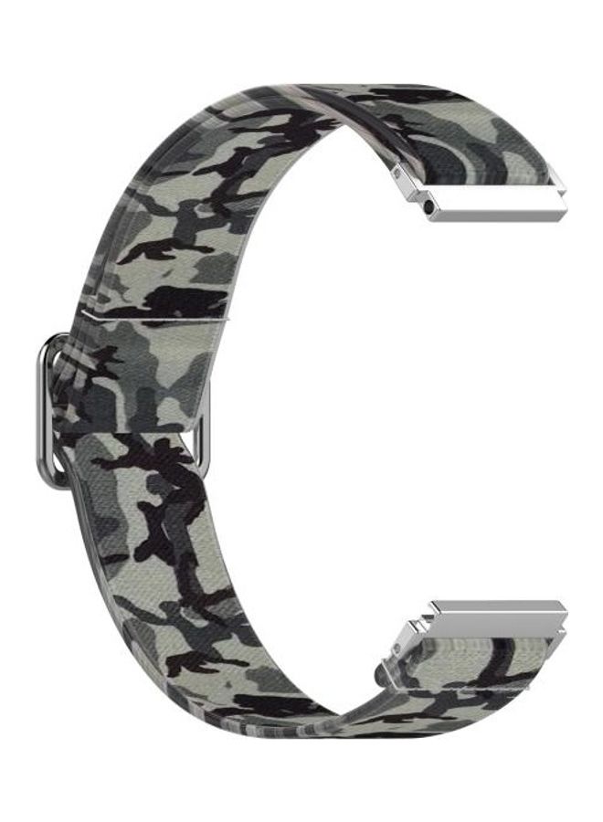 إسكدنيا Replacement Strap for Samsung Galaxy Watch Active2 20mm Camouflage Grey - Image 2