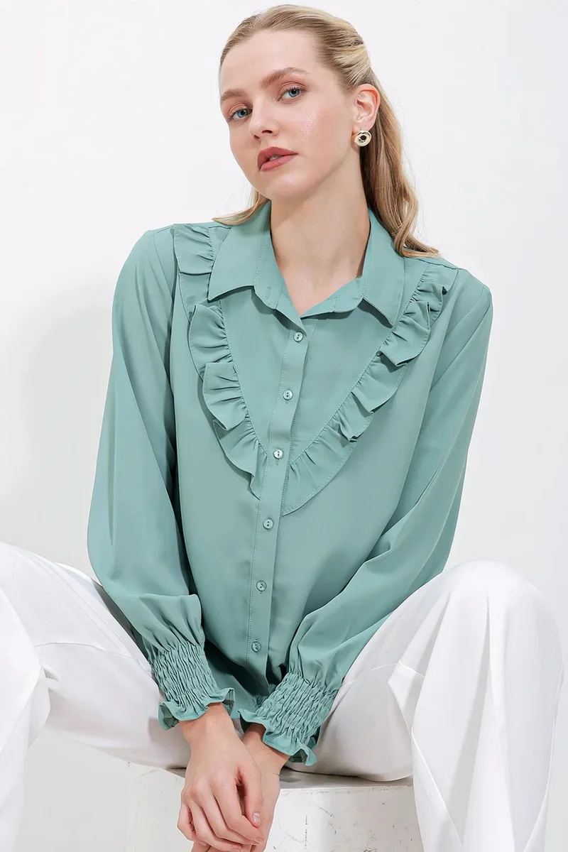 بيغ دارت BDART Ruffle Detailed Shirt