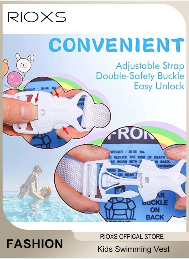 RIOXS Toddler Kids Boys Girls Swim Vest Water Wings Safety Swim Aid Jumper Inflatable Swim Arm Bands Float Sleeves Swimming Armbands for Sea Pool Beach Training  - Image 4
