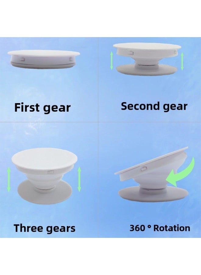 Generic - Cartoon Airbag Bracket Special-shaped Acrylic Printing Custom Desktop Lazy Telescopic Painted Epoxy Airbag Bracket-Color:Round Plane-Black (Environmentally Friendly Material)-Style:Bare Bracket (with Foam Glue At The Bottom) - Image 1